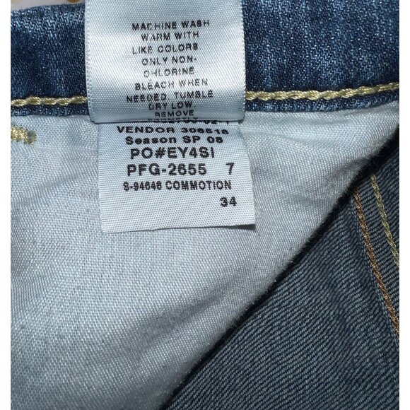 The Flirt Regular Fit Jeans Size 12 Blue Denim Cotton Spandex Womens Pants - Picture 5 of 5